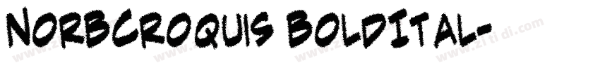 NorBCroquis BoldItal字体转换